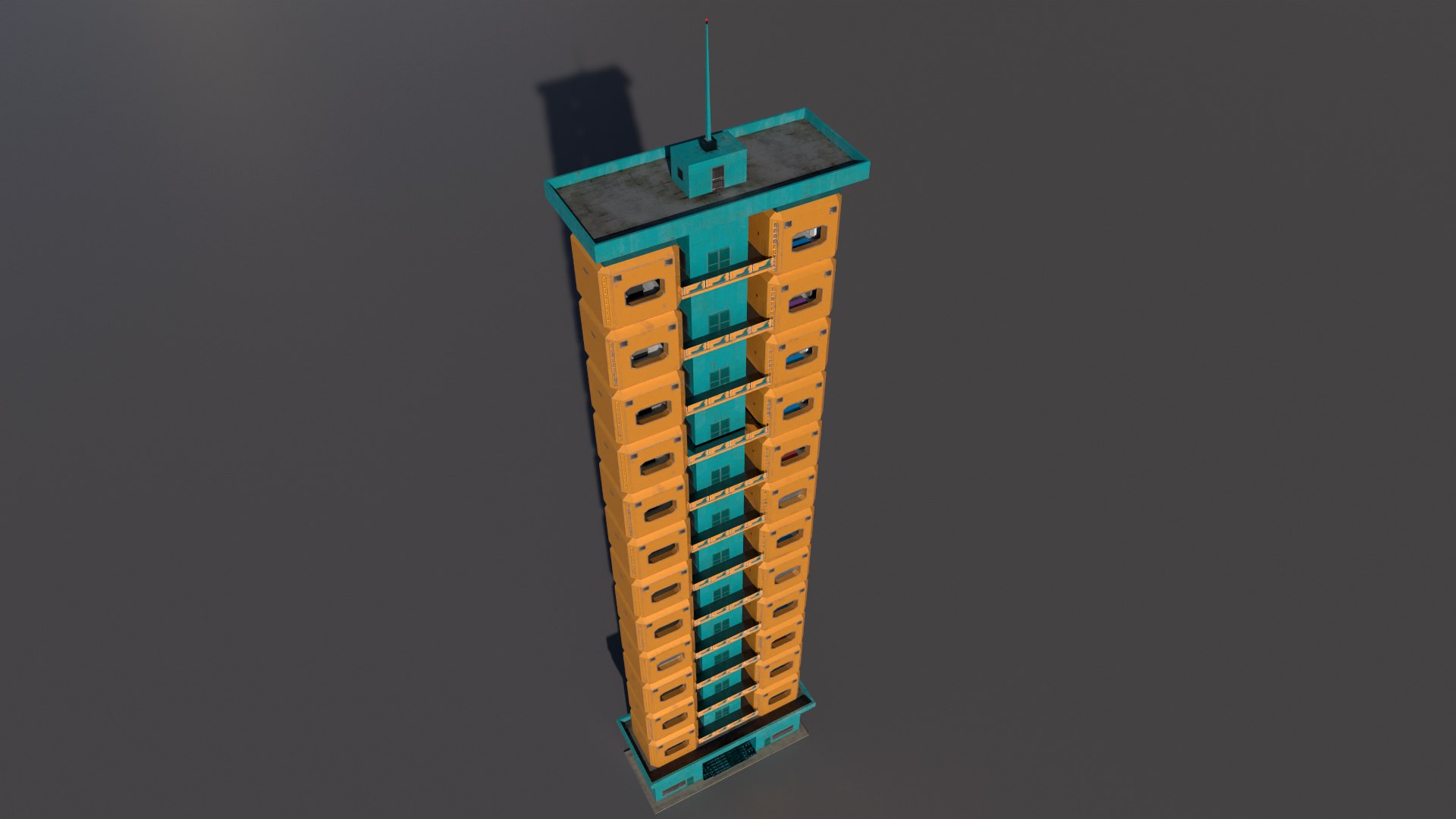 Cyberpunk LowCost  Housing Tower  Brutalist Stackable Apartments 4K PBR model https://p.turbosquid.com/ts-thumb/dx/ZpPQf8/UF/cpap4/jpg/1765292051/1920x1080/fit_q87/6a5c016b86e332a1a468c9afbd624dafd5bcbb9c/cpap4.jpg