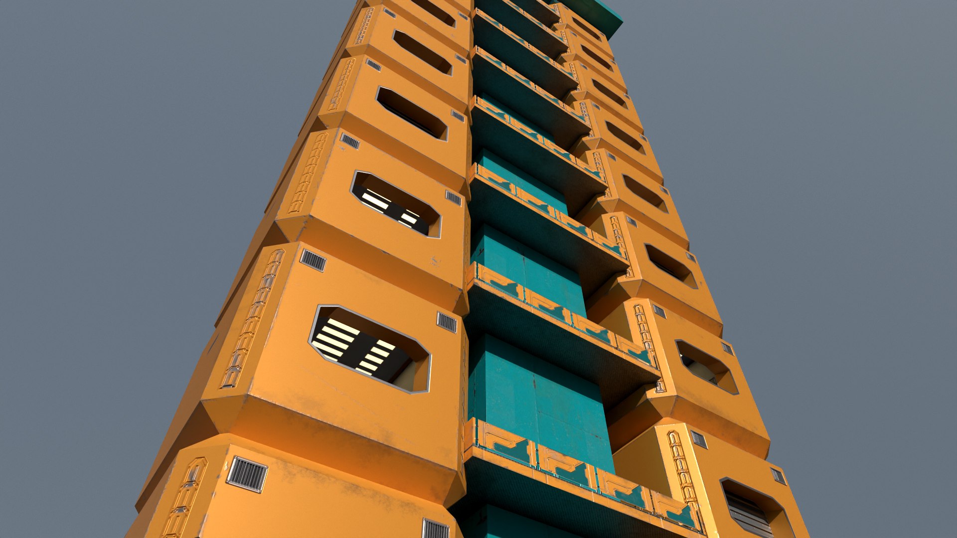 Cyberpunk LowCost  Housing Tower  Brutalist Stackable Apartments 4K PBR model https://p.turbosquid.com/ts-thumb/dx/ZpPQf8/zT/cpap5/jpg/1765292052/1920x1080/fit_q87/ff3f731eacc1382a4aa46ed5719ac32b09247228/cpap5.jpg