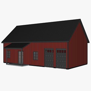 3D Barndominium House-09