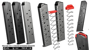 1911 11 Round Extended Magazine 3D model