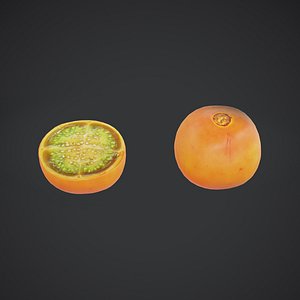Fruit Solanum Quitoense Low Poly 3D