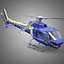 eurocopter rescue helicopter 3d max