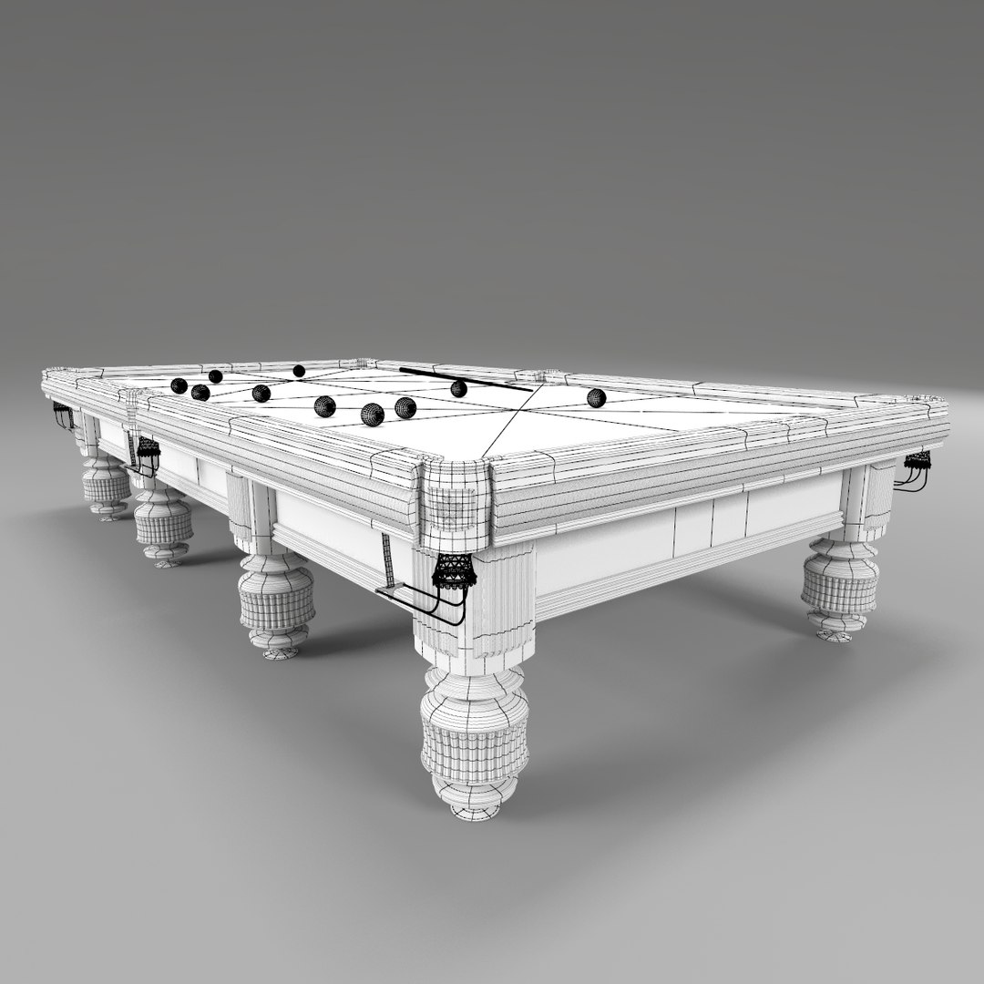 russian billiard table 3d model