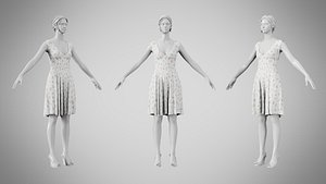 Dress 21 Pastel Confetti Abstract 3D
