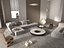 Sala de estar moderna e minimalista