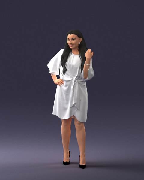 woman character 3D model