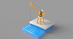 cargo crane 3D model