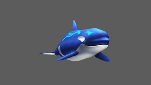 3D killer whale model