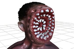 ! scary face 3d model