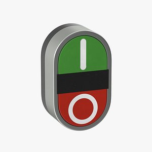 3D model button 01 10