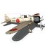 mitsubishi a6m2 zero - 3d c4d