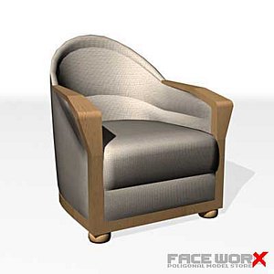 armchair chair 3d max