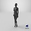 3D Female Mannequin Pose 03 model