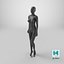 3D Female Mannequin Pose 03 model