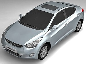 2011 hyundai avante 3d model