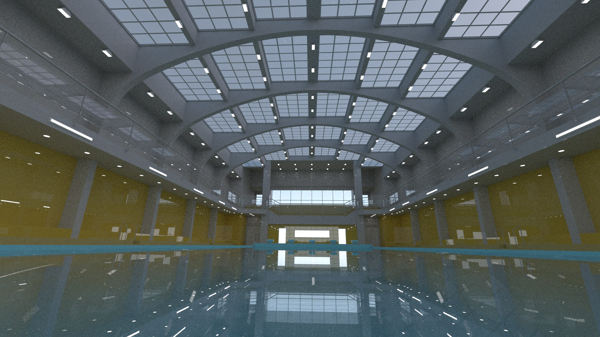 3D Swimming Pool Interior Scene - TurboSquid 1894203