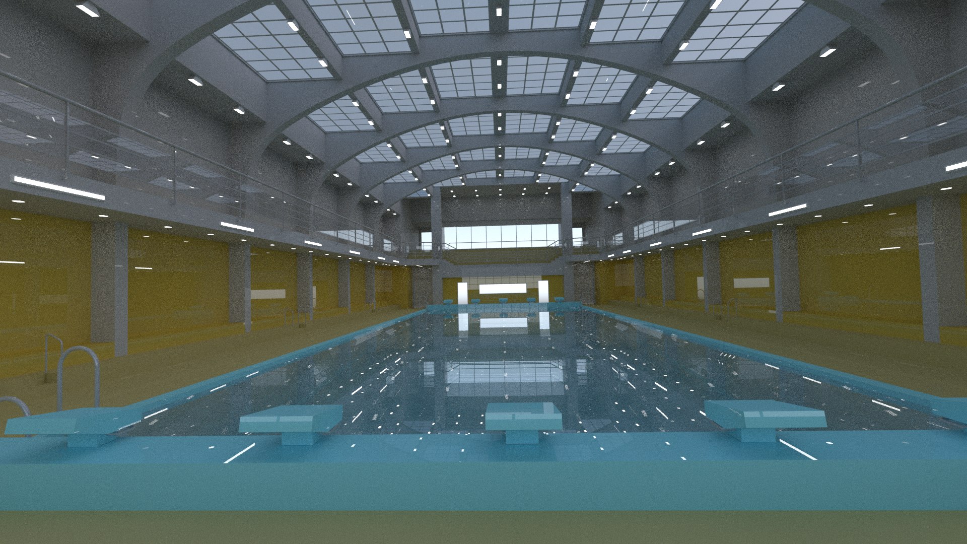 3D Swimming Pool Interior Scene - TurboSquid 1894203