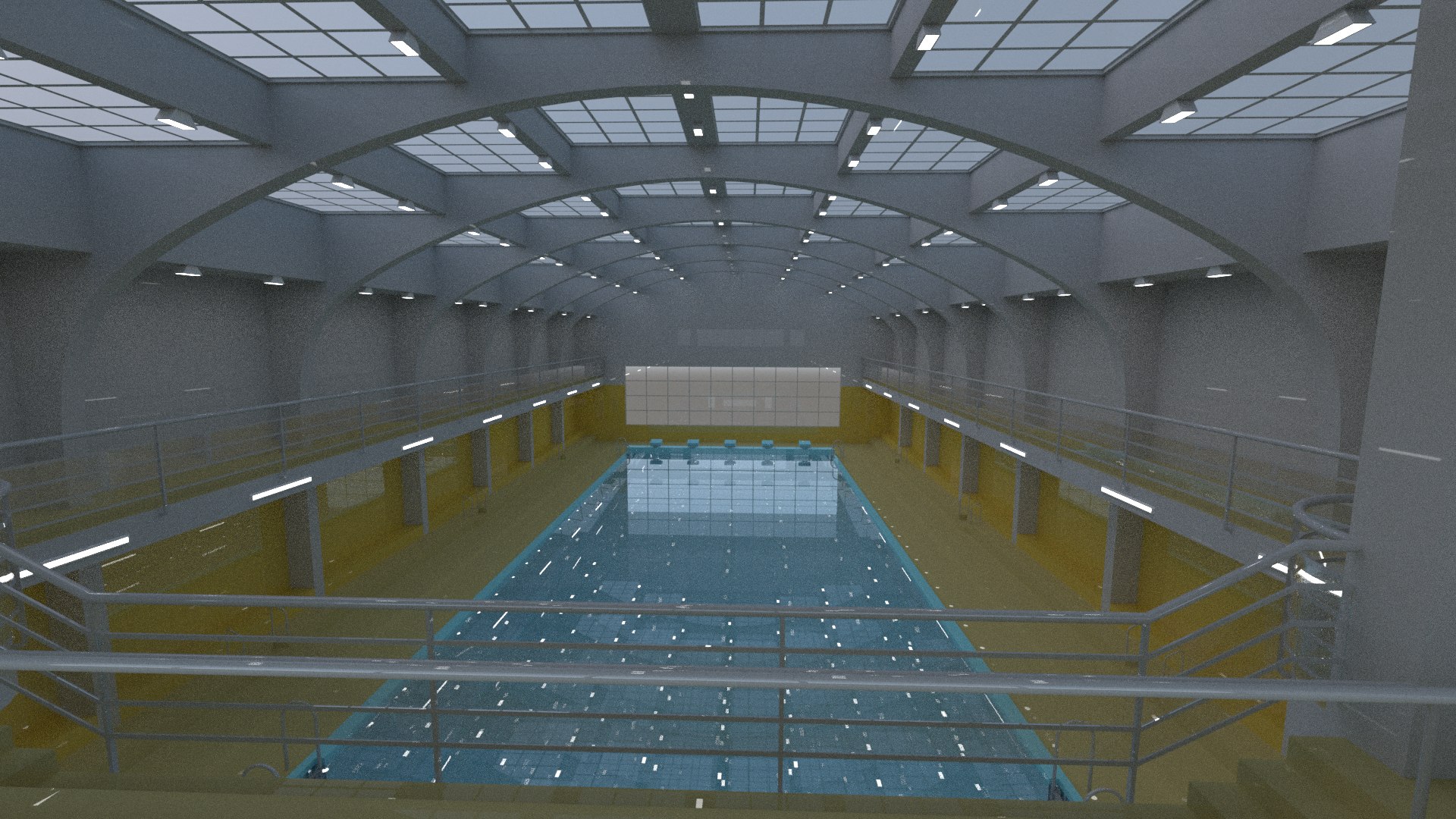 3D Swimming Pool Interior Scene - TurboSquid 1894203