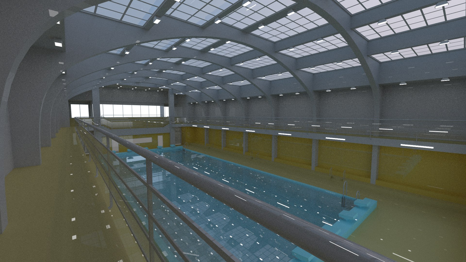 3D Swimming Pool Interior Scene - TurboSquid 1894203