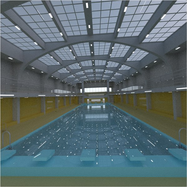 modelo 3d Escena interior de la piscina - TurboSquid 1894203