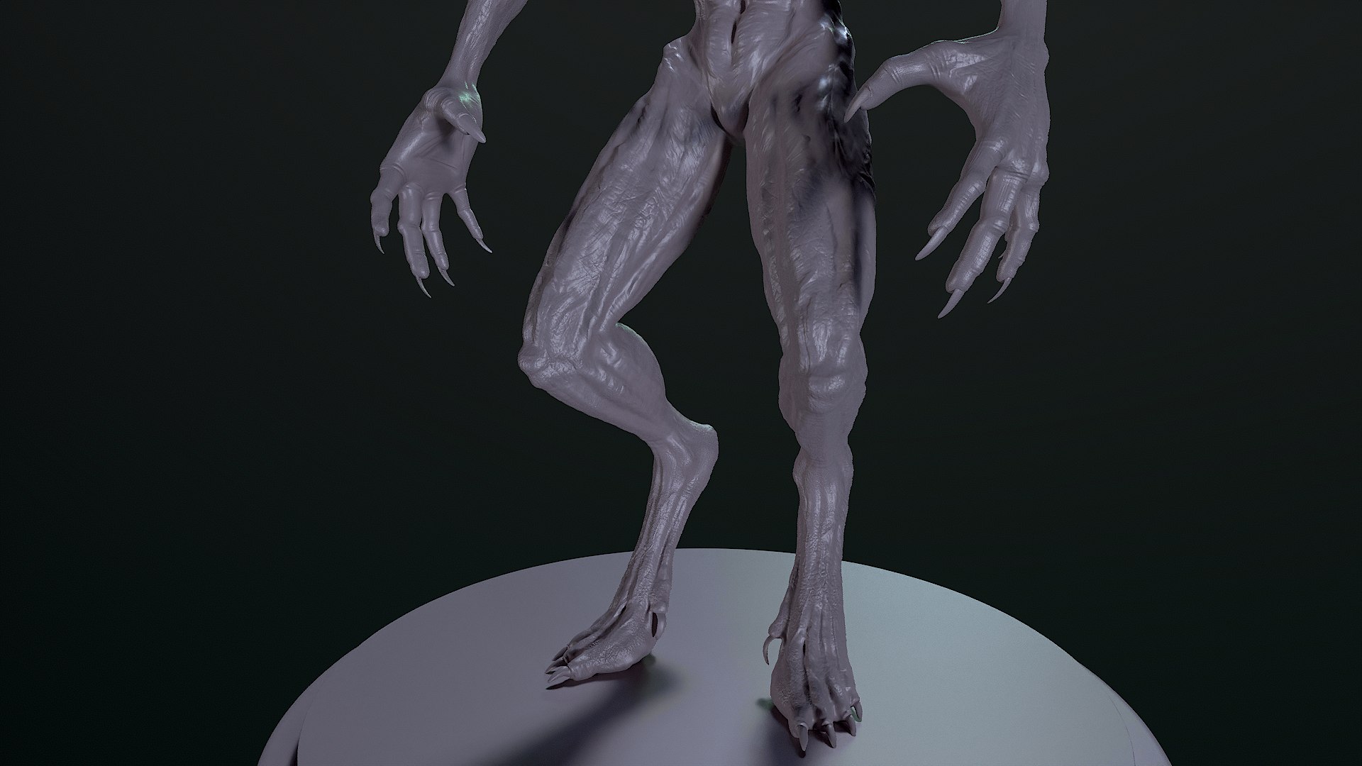 3D Alien Demon Creature- High-Detail STLOBJ 3D Model For 3D Printing ...