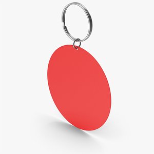 Red Banner And Keychain model