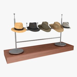 3d model of men s hats