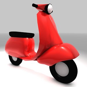3d vespa scooter