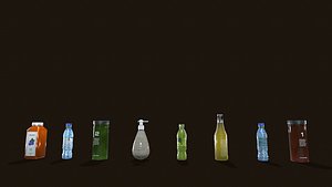 Bottles Batch 06 3D model