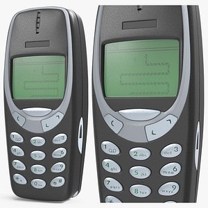 Cellular Phone Black Switched On