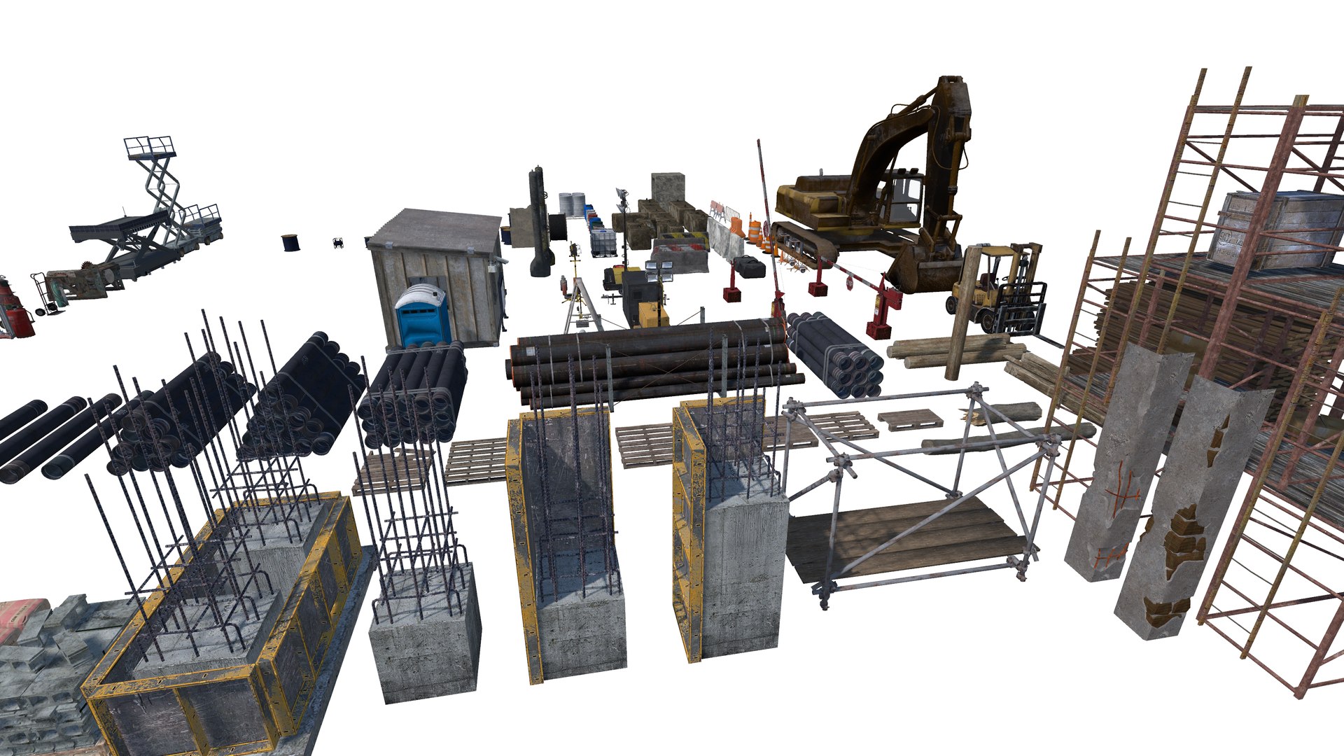 3D ULTIMATE CONSTRUCTION WITH TEXTURES Model - TurboSquid 2325391