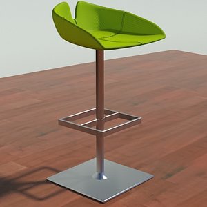 3d fjord stool square green