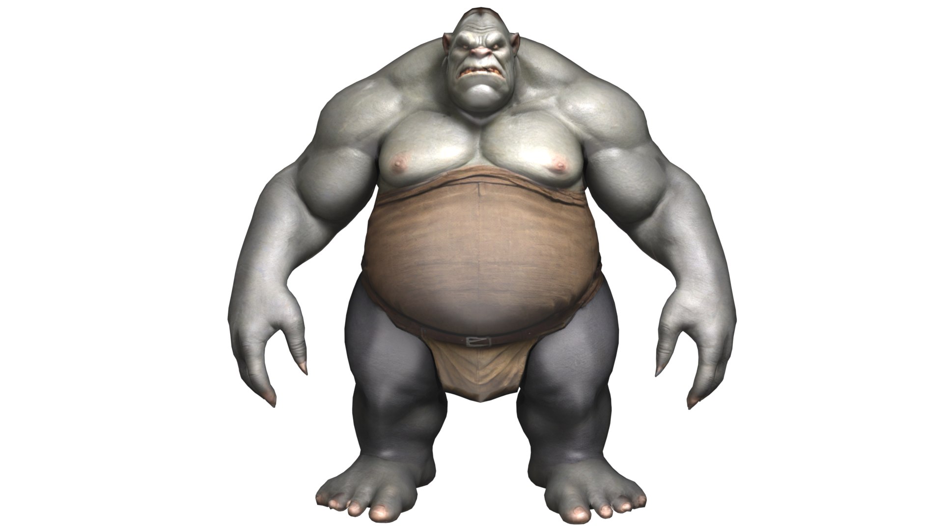 Giant Ogre Orc Troll Low-poly 3D Model - TurboSquid 2352872