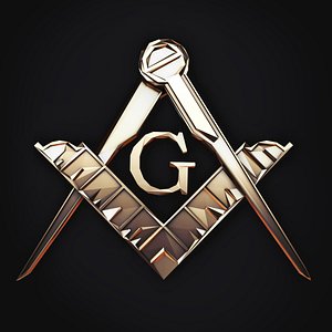 Symbol of Masons Low Poly 2
