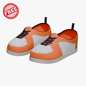 3D Stylized Cartoon Sneakers