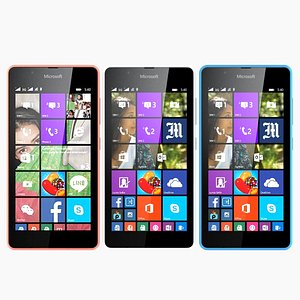microsoft lumia 540 3d model