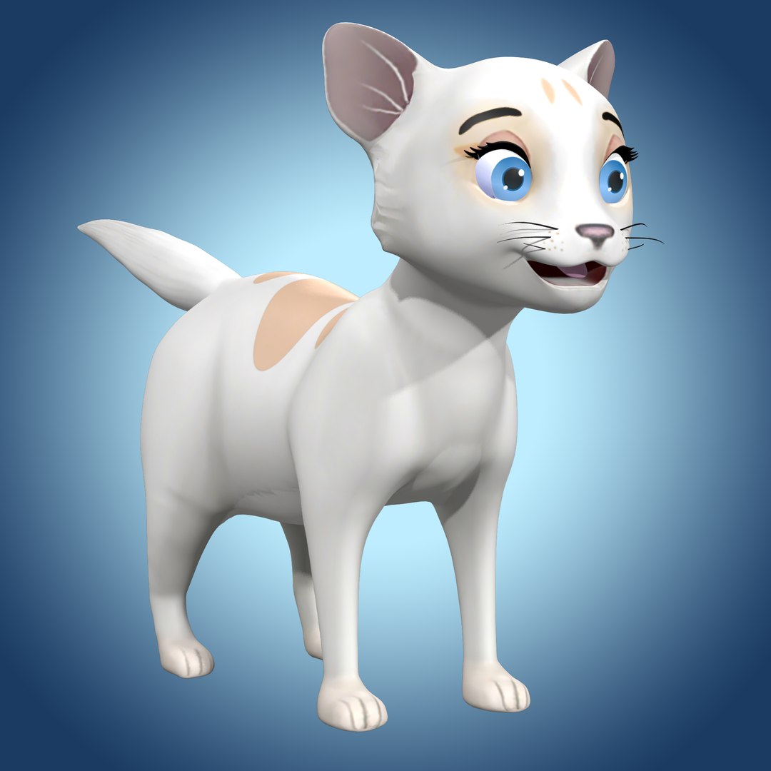 3D Cartoon Cat https://p.turbosquid.com/ts-thumb/dy/kS7ItW/3U/render_snap_1/png/1698748802/1920x1080/fit_q87/2550281ea86b2e007f95aa29f9c525271eccca6d/render_snap_1.jpg