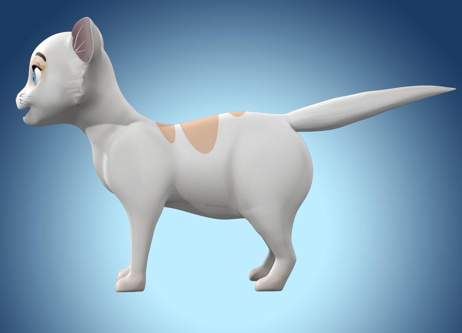 3D Cartoon Cat https://p.turbosquid.com/ts-thumb/dy/kS7ItW/Fh/render_snap_6/png/1698748810/1920x1080/fit_q87/f885a210a2874f1ae3f0689e922bb55aea54b6fa/render_snap_6.jpg