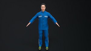 3D Female prisoners character
