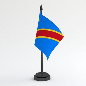 Table Flag Democratic Republic of the Congo