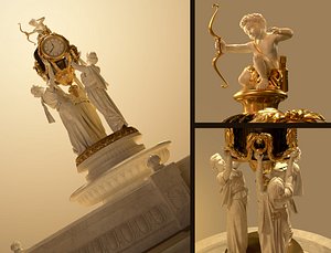 3D model European Fountain Sculpture 3D Model 3D model