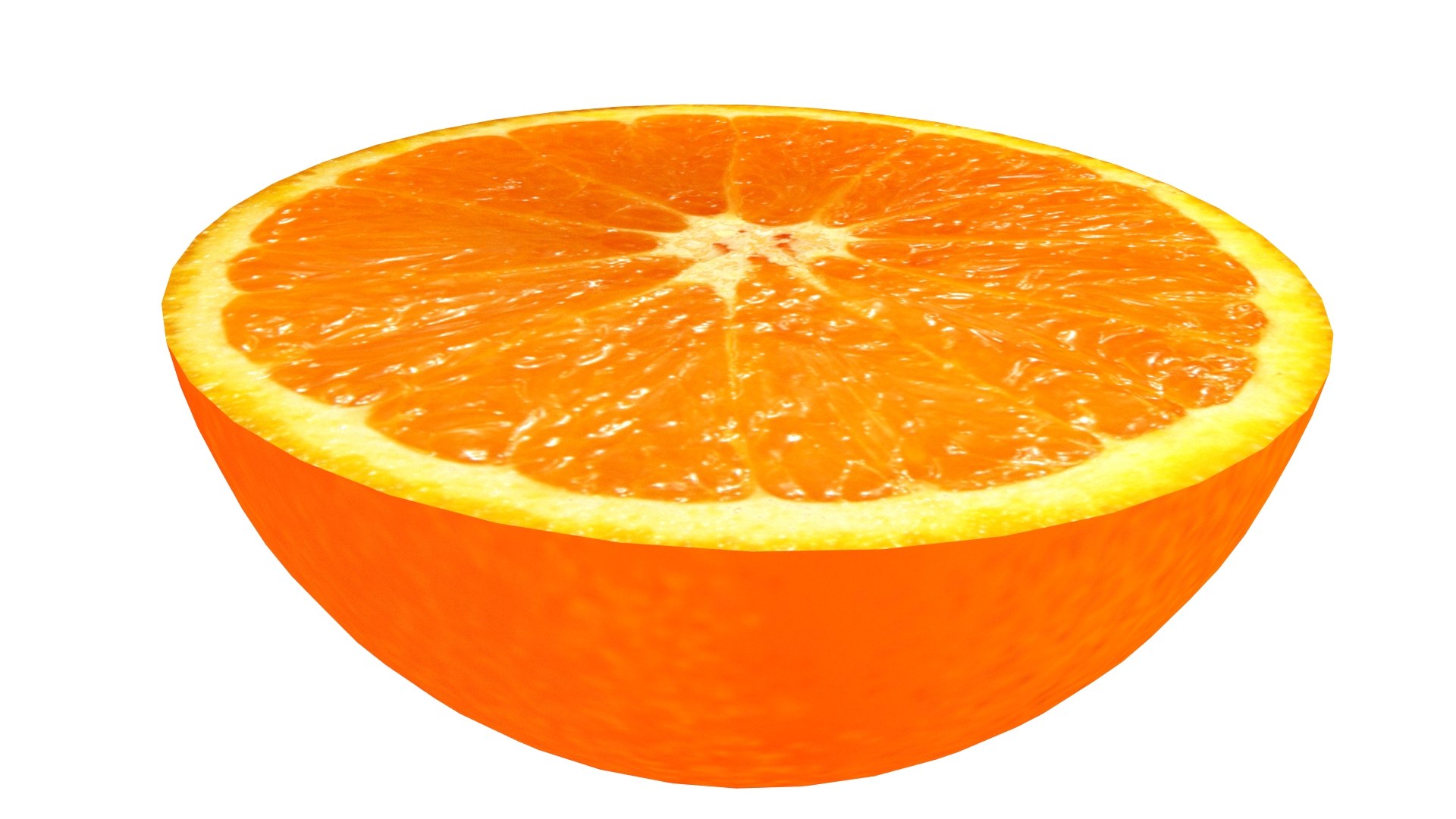 3D half sliced orange - TurboSquid 1611457