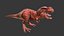 V Rex Dinosaur 3d model low poly