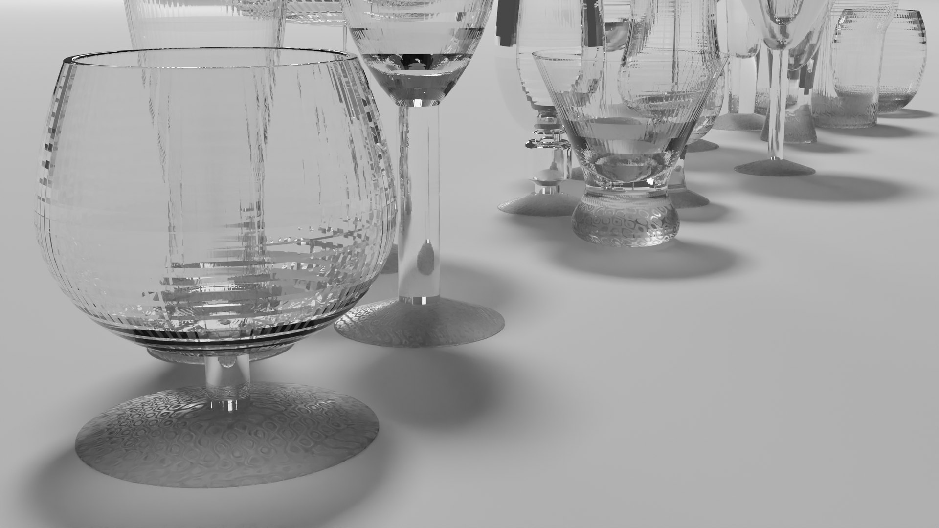 Glass Collection Part 2 Model - TurboSquid 2027029
