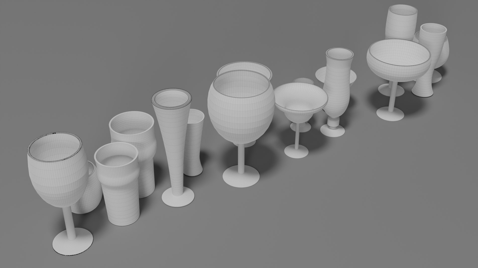 Glass Collection Part 2 Model - TurboSquid 2027029