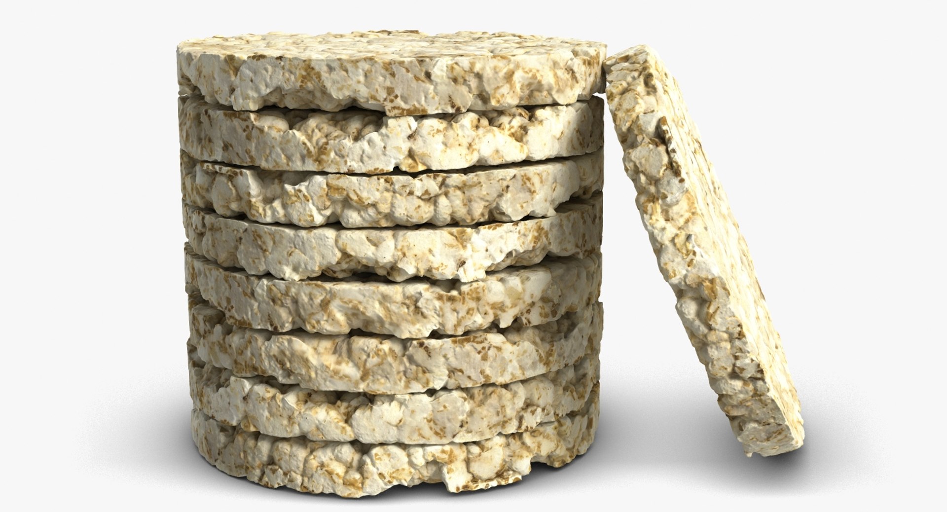 Puffed Rice Bread Pack 3D Model - TurboSquid 1201991