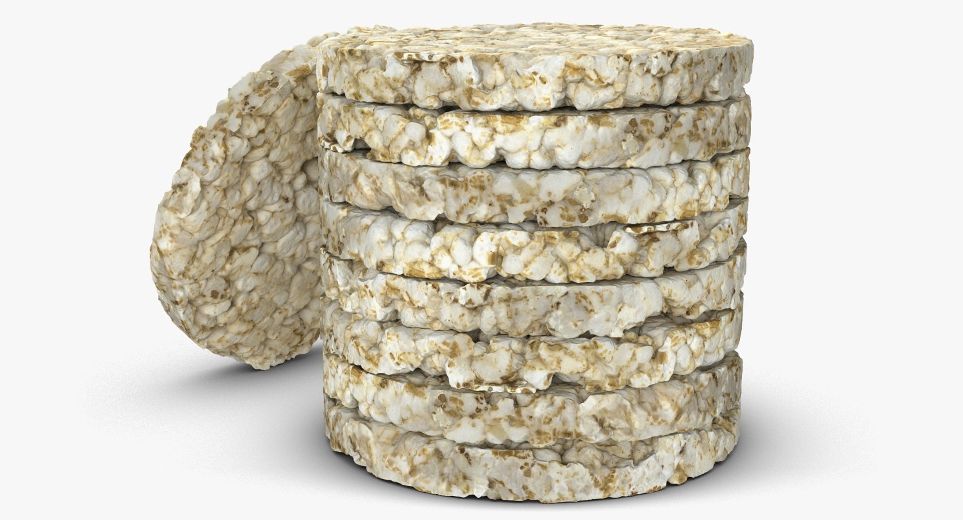 Puffed Rice Bread Pack 3D Model - TurboSquid 1201991