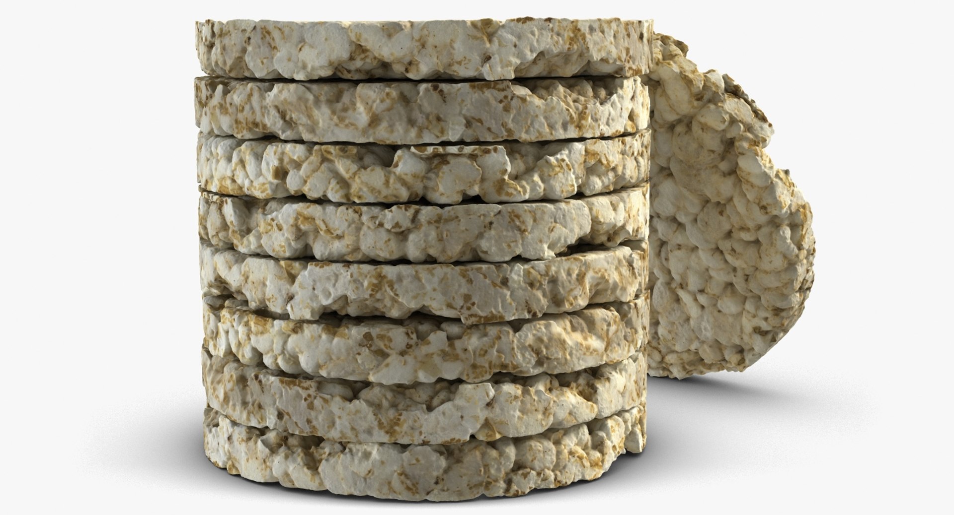 Puffed Rice Bread Pack 3D Model - TurboSquid 1201991