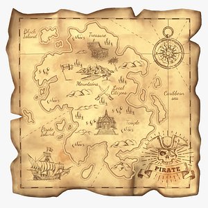 Cartoon Treasure Map