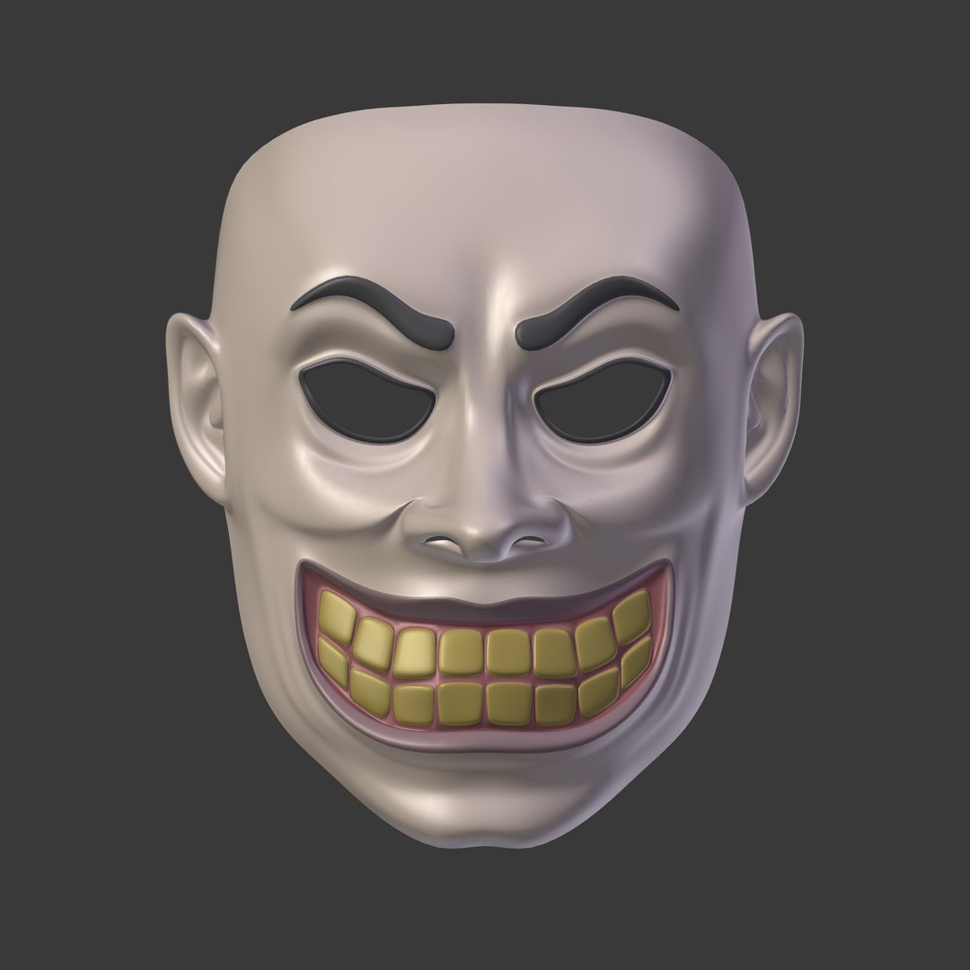 Clown mask model - TurboSquid 1438658